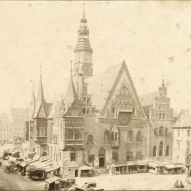 Rynek i Stary Ratusz we Wrocławiu 1865